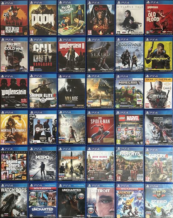 Игры на Дисках пс4 пс5