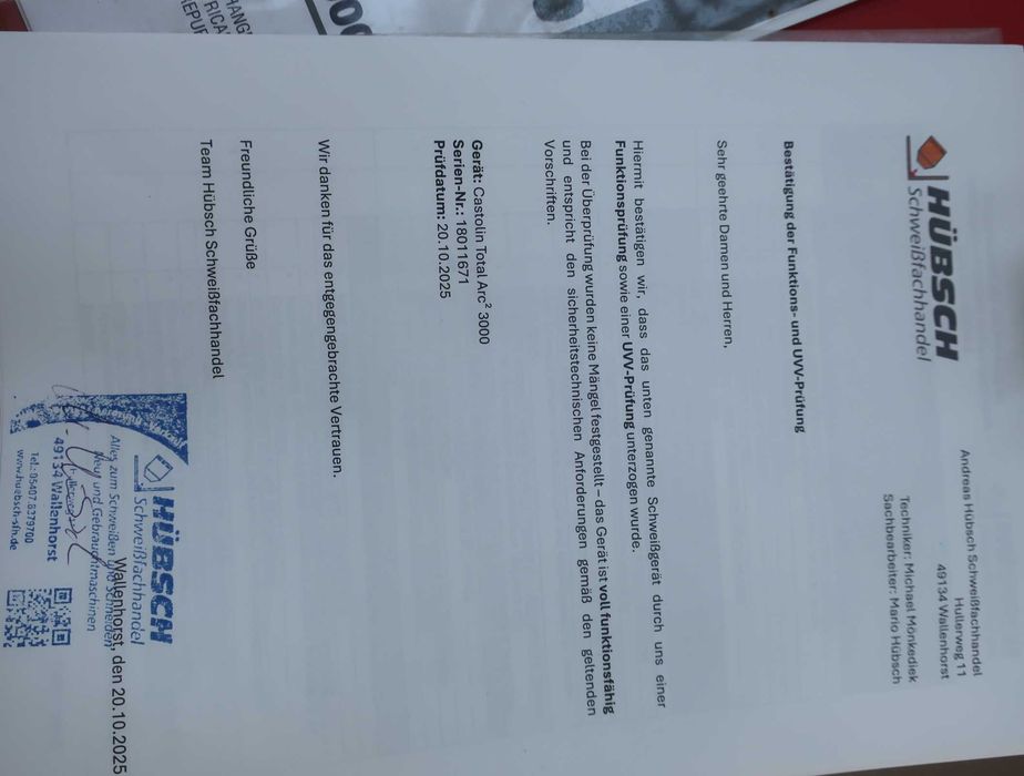 Заваръчен апарат, МИГ/МАГ, Fronius/Castolin Total arc 3000