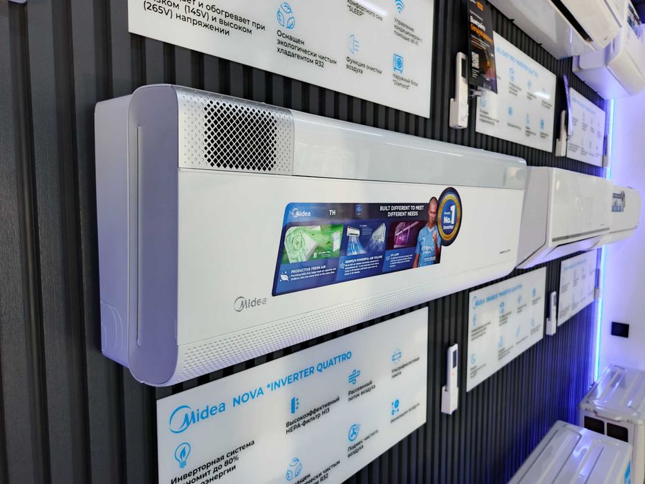 Премиум кондиционер Midea NOVA  3в1 охлаждение + вентиляция + очистка