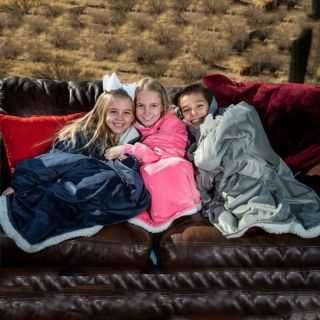 Универсален ежедневен халат одеяло с ръкави - Уют и комфорт