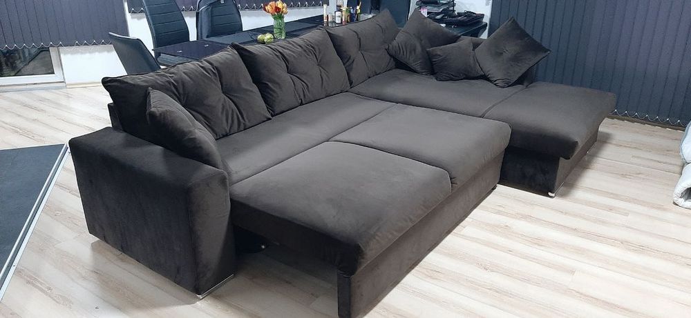 Разтегателен ъглов диван