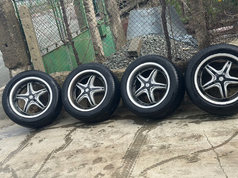 Продавам комплект 19 цола алуминиеви джанти +чисто нови гуми