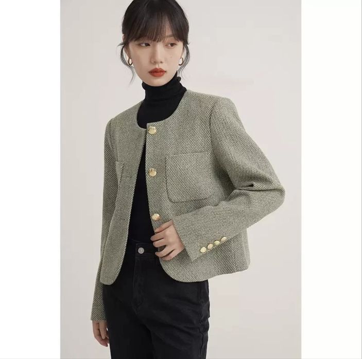 Твидовый пиджак жакет