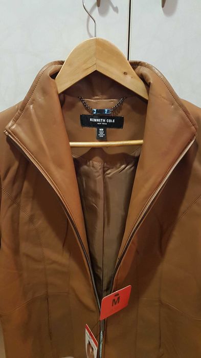 Ново дамско яке Kenneth Cole изкуствена кожа размер М