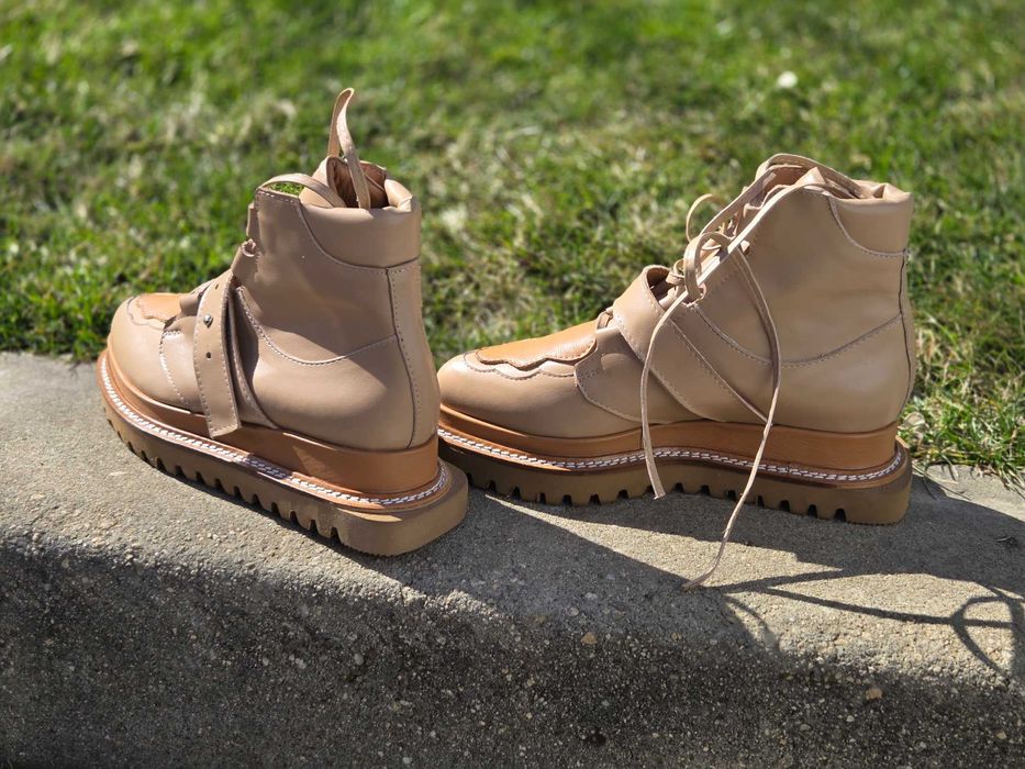 Ghete NOI Mihaela Glavan - Acid Cloud Bej, marimea 38