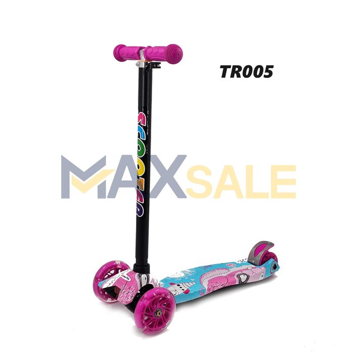 Tротинетка Триколка светещи колела различни цветове скутер колело нови