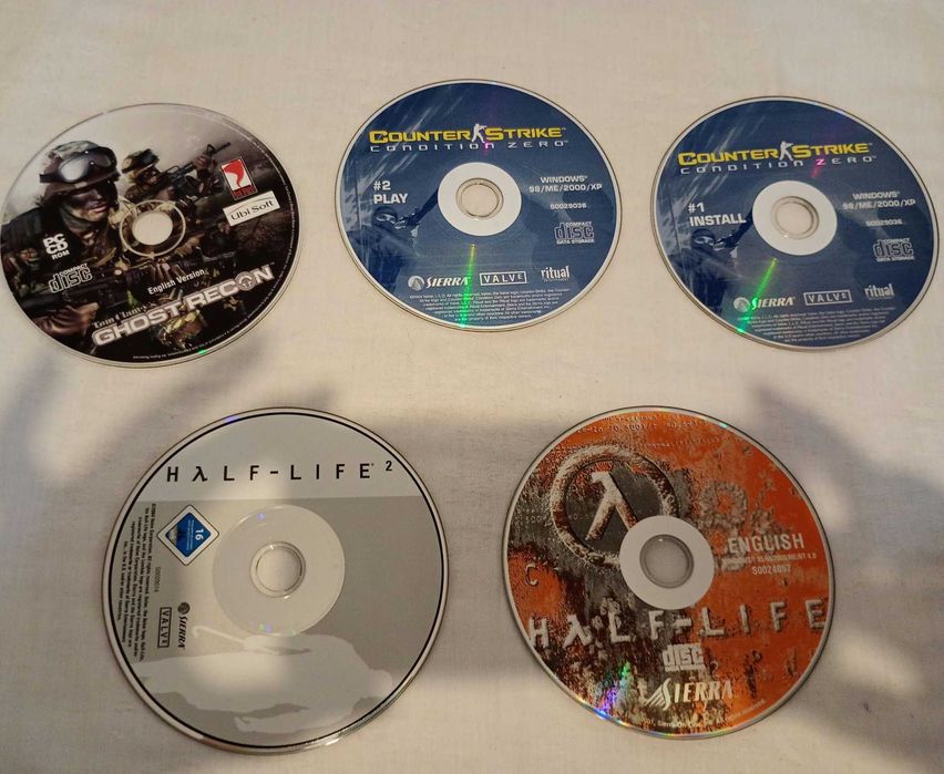 Lot Jocuri PC Retro Valve  - Counter-Strike Condition Zero, Half-Life 1 & 2 , Total Recon