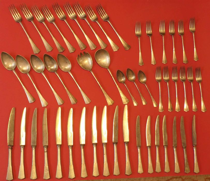 49 Tacamuri Argint Masiv Romanesti Stante Kalman Oradea Mare Solingen