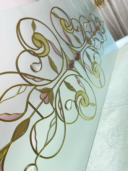 Витраж. Ойналарга гул солиш хизмати. Hayat_Glass_Vitraj