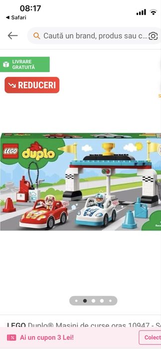 Lego Duplo 10947 Masini de curse