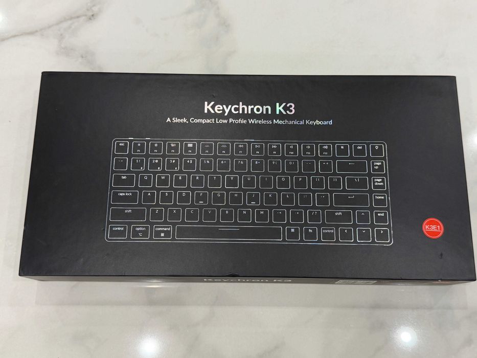 Keychron K3 (K3E1) гейминг механична клавиатура с нисък профил (Bluetooth/кабел)