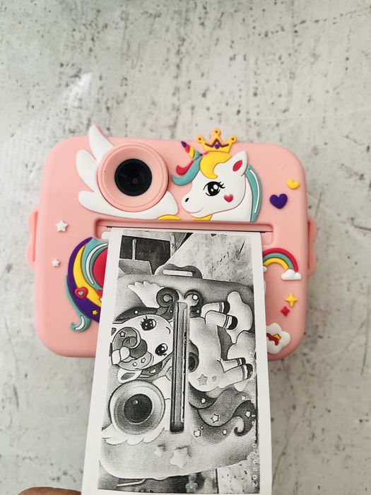 НОВ Детски фотоапарат с моментален печат (принтер)