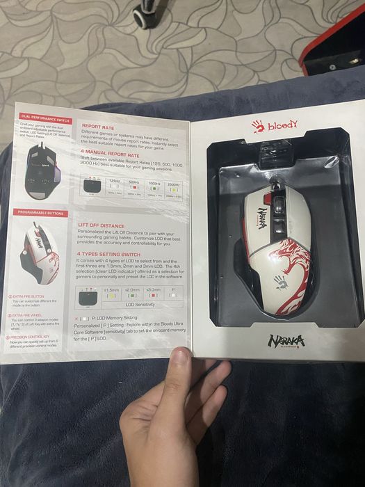 Мышь Bloody W95 Max Naraka белый