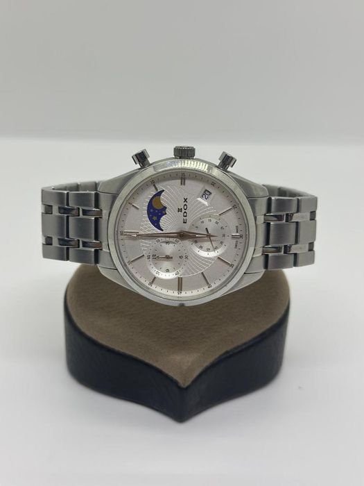 Ceas EDOX Les Vauberts Moonphase Chrono 01655 -A-