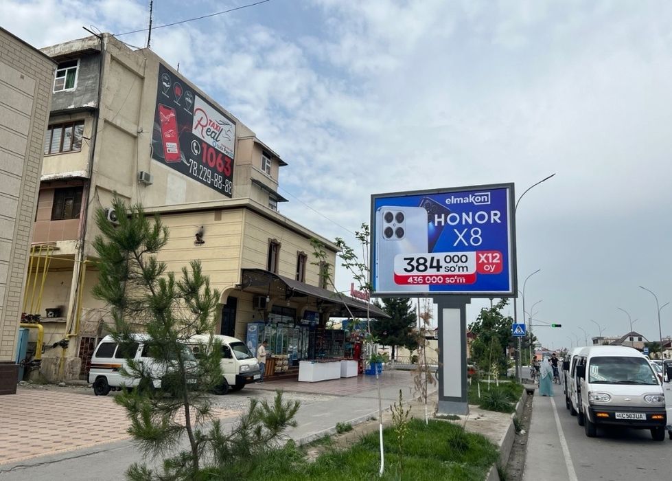 VODIY BO'YLAB REKLAMA //билборд, лед экранларда реклама