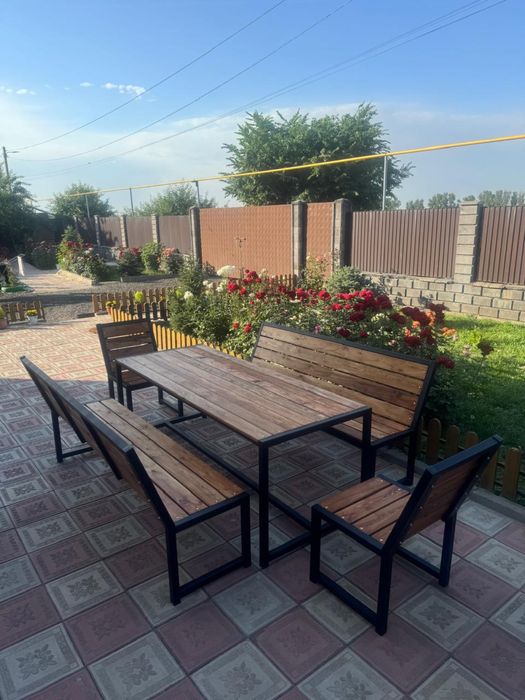 Комплект скамья и стол