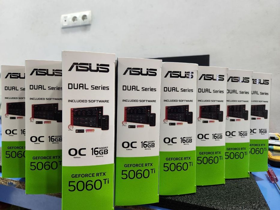 New! Видеокарта NVIDIA RTX 5060 TI 16 ГБ – ASUS Dual OC