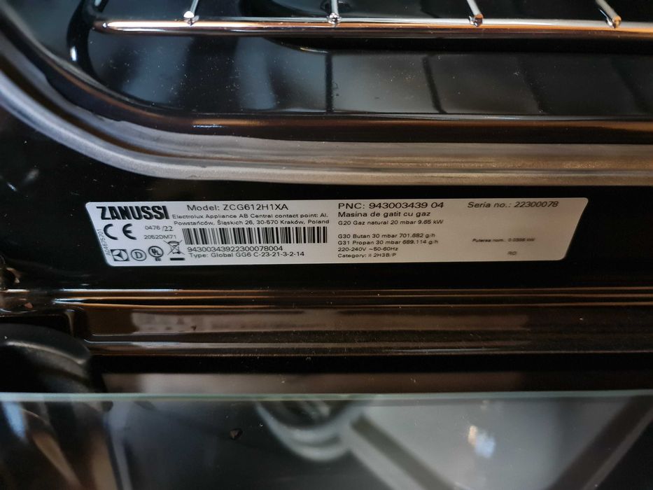 Aragaz pe gaz ZANUSSI NOU