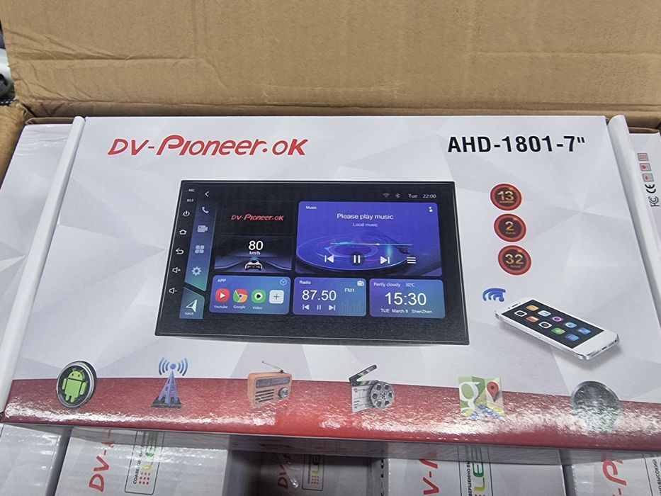 Магнитола Андроид 2din Android планшет 9 дюйм