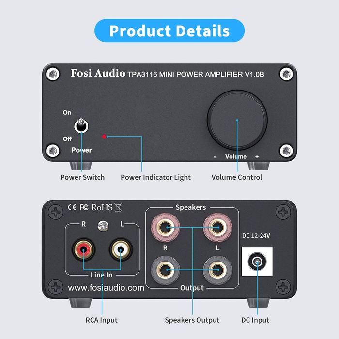Усилвател Fosi audio v1.0B