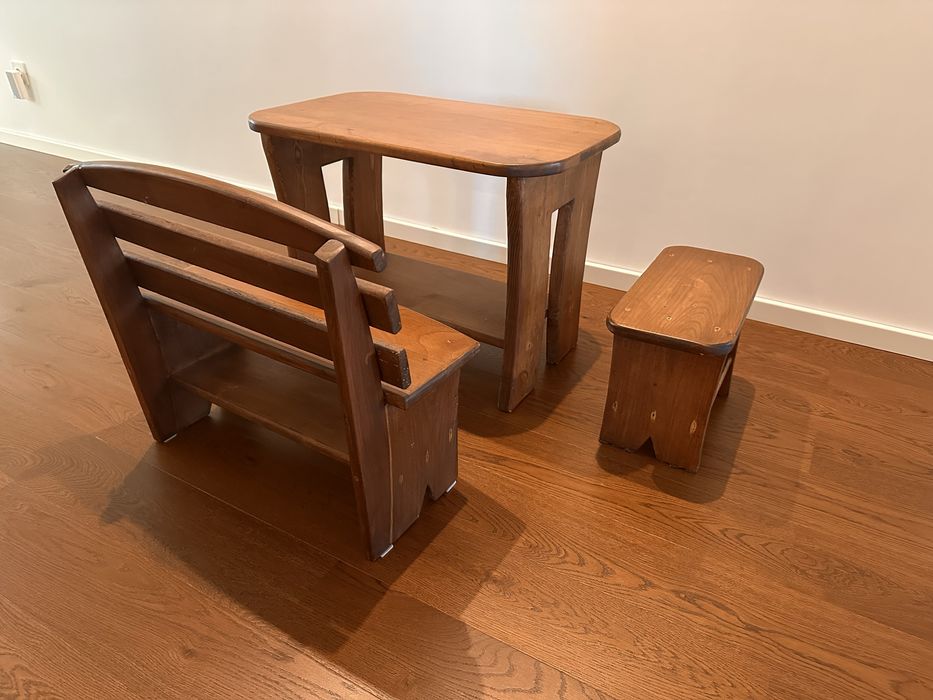 Masa + Bancuta + Scaunel Copii 1-2-3-4ani