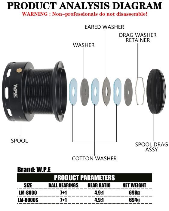 Катушка карповый "WPE 8000s" с байтранером