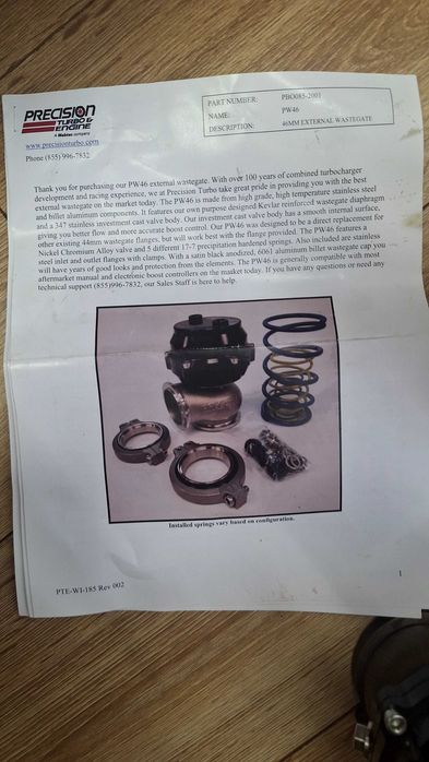 Precision Turbo външен уейстгейт 46мм. / external wastegate