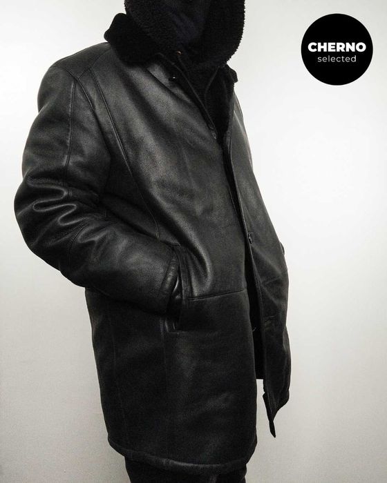 Мъжко кожено палто / кожух LAGERFELD Men’s Shearling Coat – XXL•XXXL