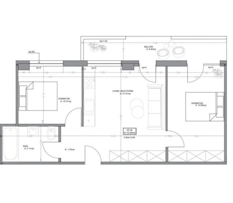 Apartament 3 camere finisat modern Iulius Mall Cluj-Napoca — fotografia 3
