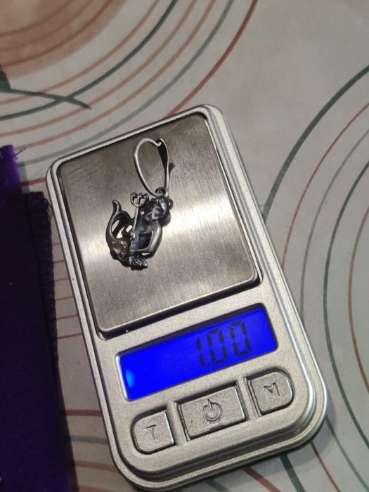 Сребърни старинни  висулки проба 925