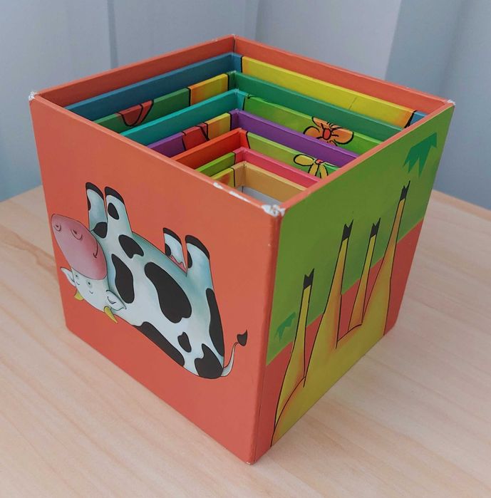 Turn de stivuire pentru copii - Small Foot, 8 cuburi, +12 luni