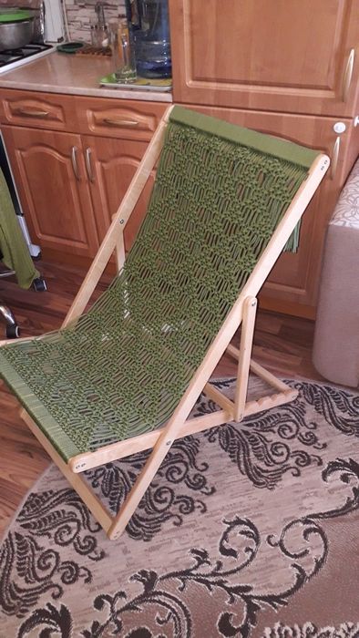 Шезлонг плетеный. Новый.