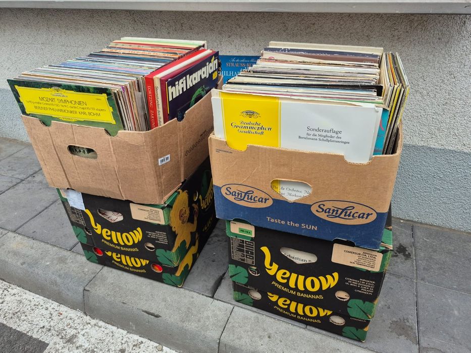 Vând Lot 300 lp Discuri Vinil colectie muzica clasica mixta