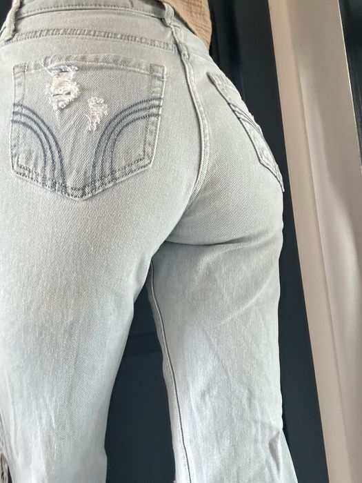 Blugi rupti XS talie inalta