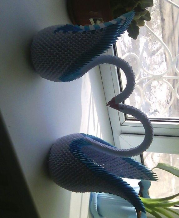 Лебеди ручная работа