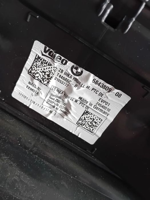 Carcasa Tulumba Aeroterma Bord Bmw Seria 4 G22 G23 G26 Volan Stanga Cod 6843808