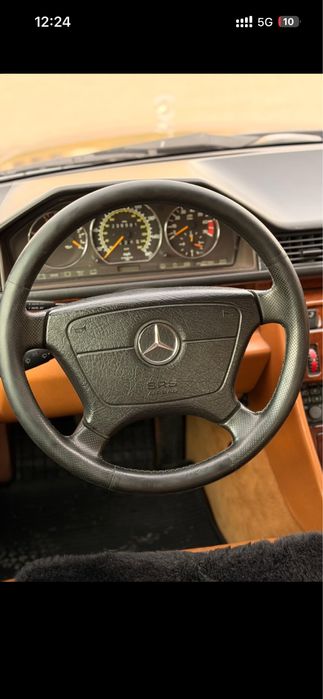 Хром значок на руль w124 (51mm)