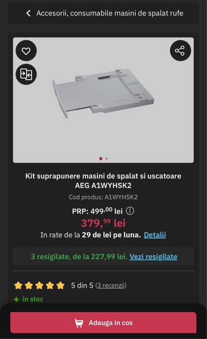 Kit suprapunere AEG NOU!