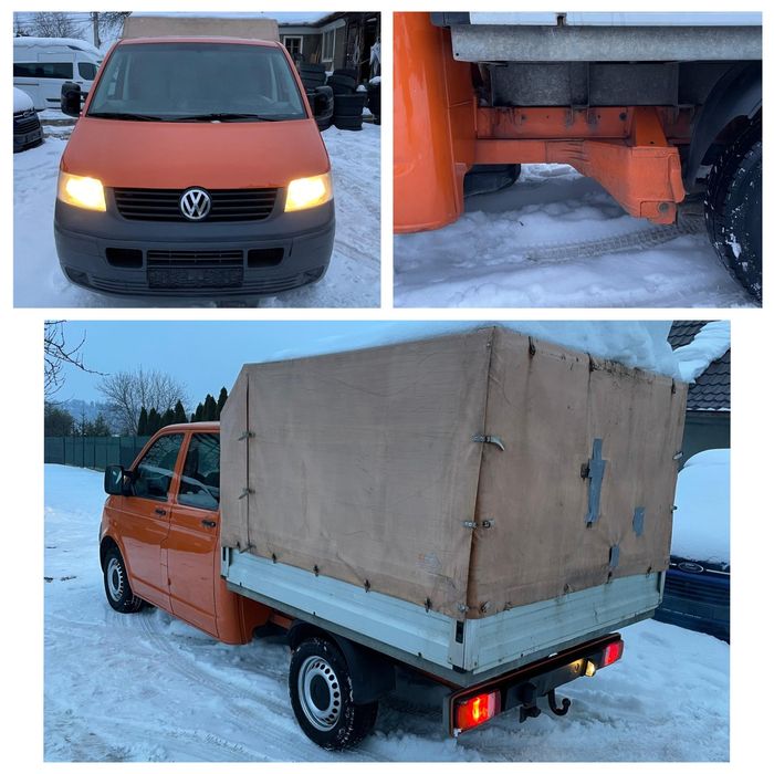 VW T5 doka 2.5 TDI 6locuri+bena