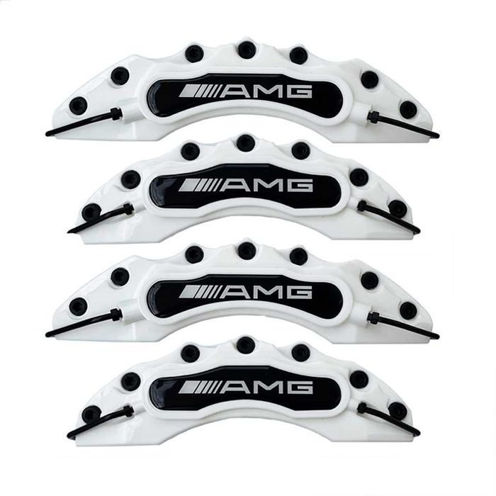 Капаци за спирачни апарати Мерцедес Mercedes AMG комплект 4 броя бели