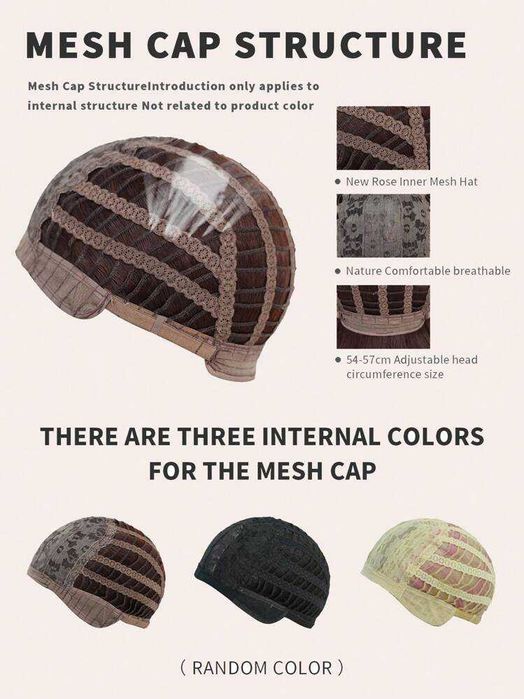 Руса чуплива перука 50 см с бретон