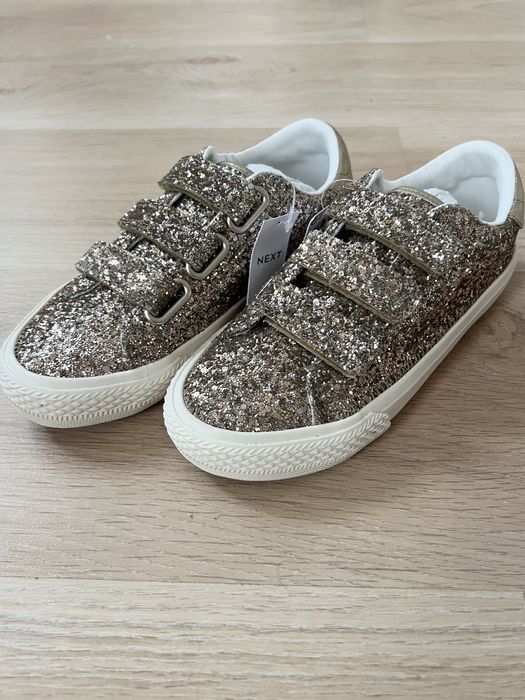 Золотистые детские кеды