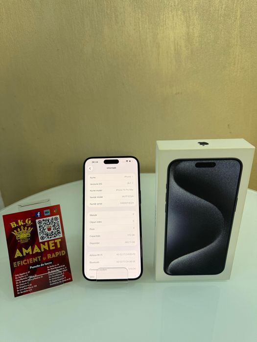 Iphone 15 Pro Max 512gb Amanet BKG