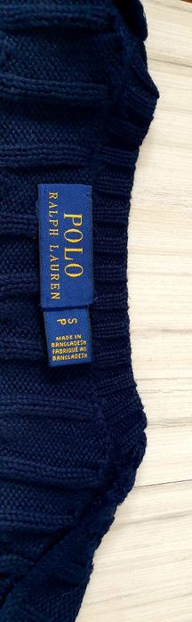 POLO Ralph Lauren Cable Pima Cotton  S НОВО! ОРИГИНАЛ! Дамски Пуловер!