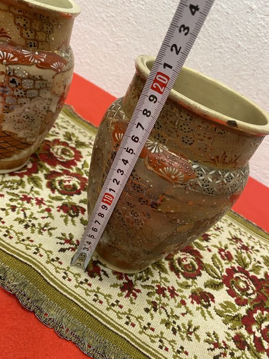 Японски вази сацума от порцелан - кашпи