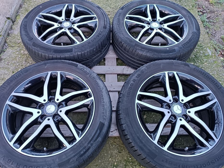Лети джанти 18ки 5х112 Merdedes + летни гуми 235/50/18 Continental