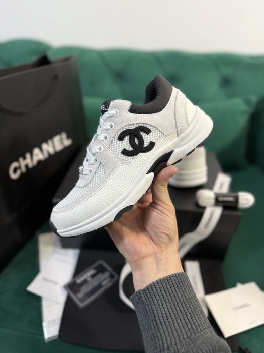 Adidasi Chanel piele naturala Full Box colectie noua