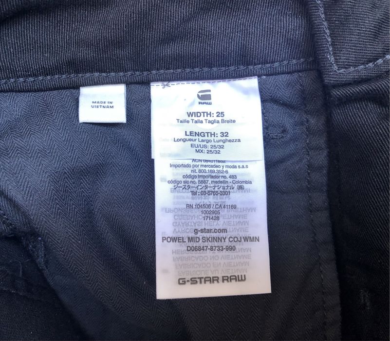 G-Star RAW Powel Mid Skinny ОРИГИНАЛНИ дамски дънки - 25
