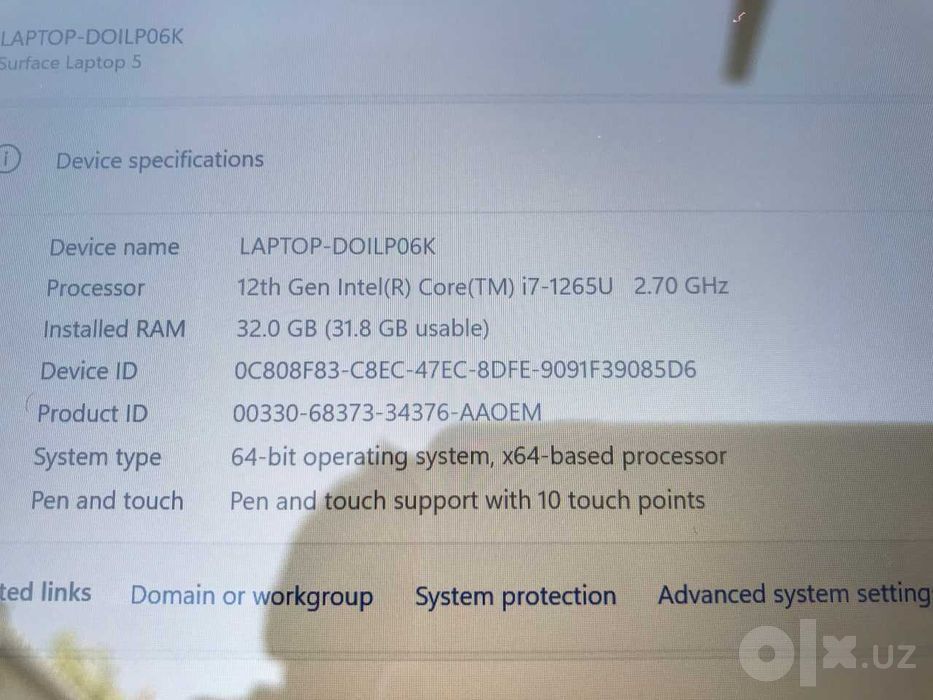 Microsoft Surface Laptop 5 i7 32/1TB