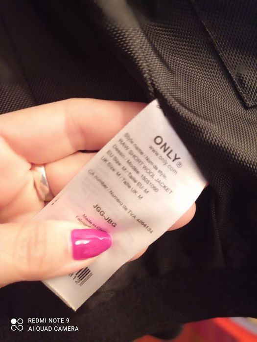 Вълнено яке,палтенце ONLY